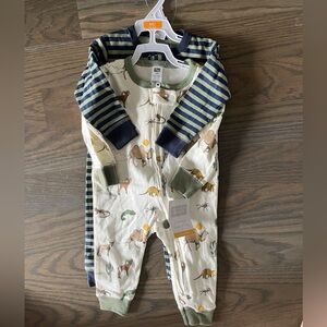 NWT 3-6M Hudson Baby Footless Onesie